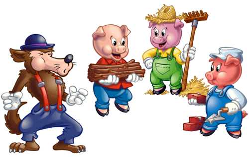 three little pigs illustrations